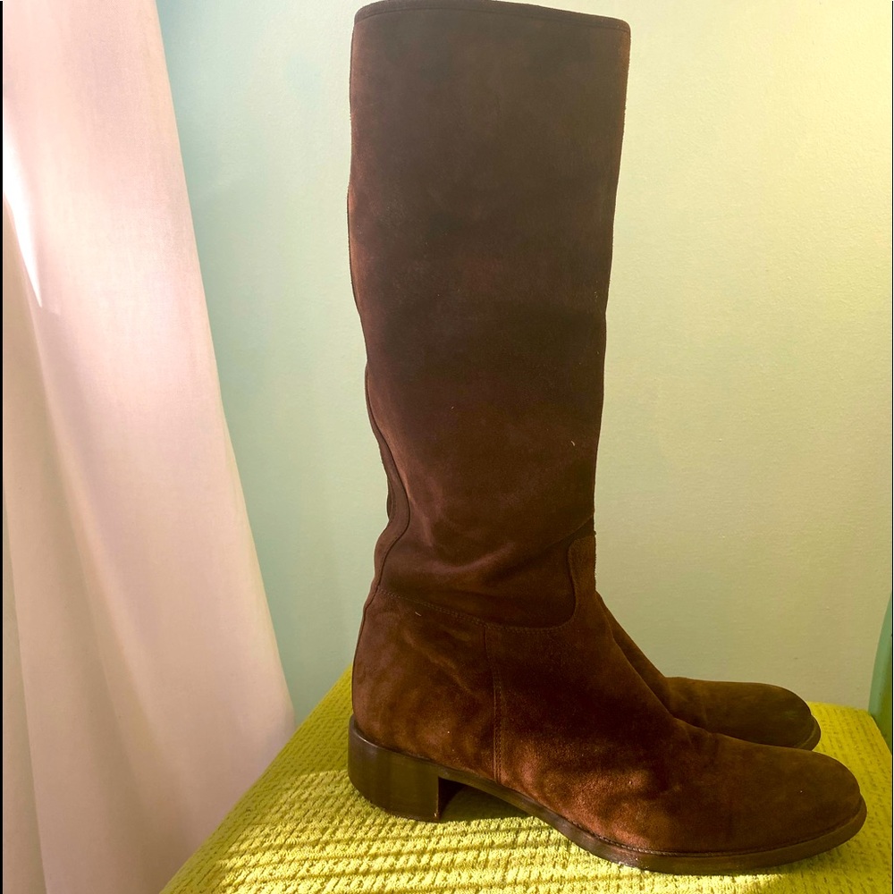 PRADA beautiful  brown suede boots